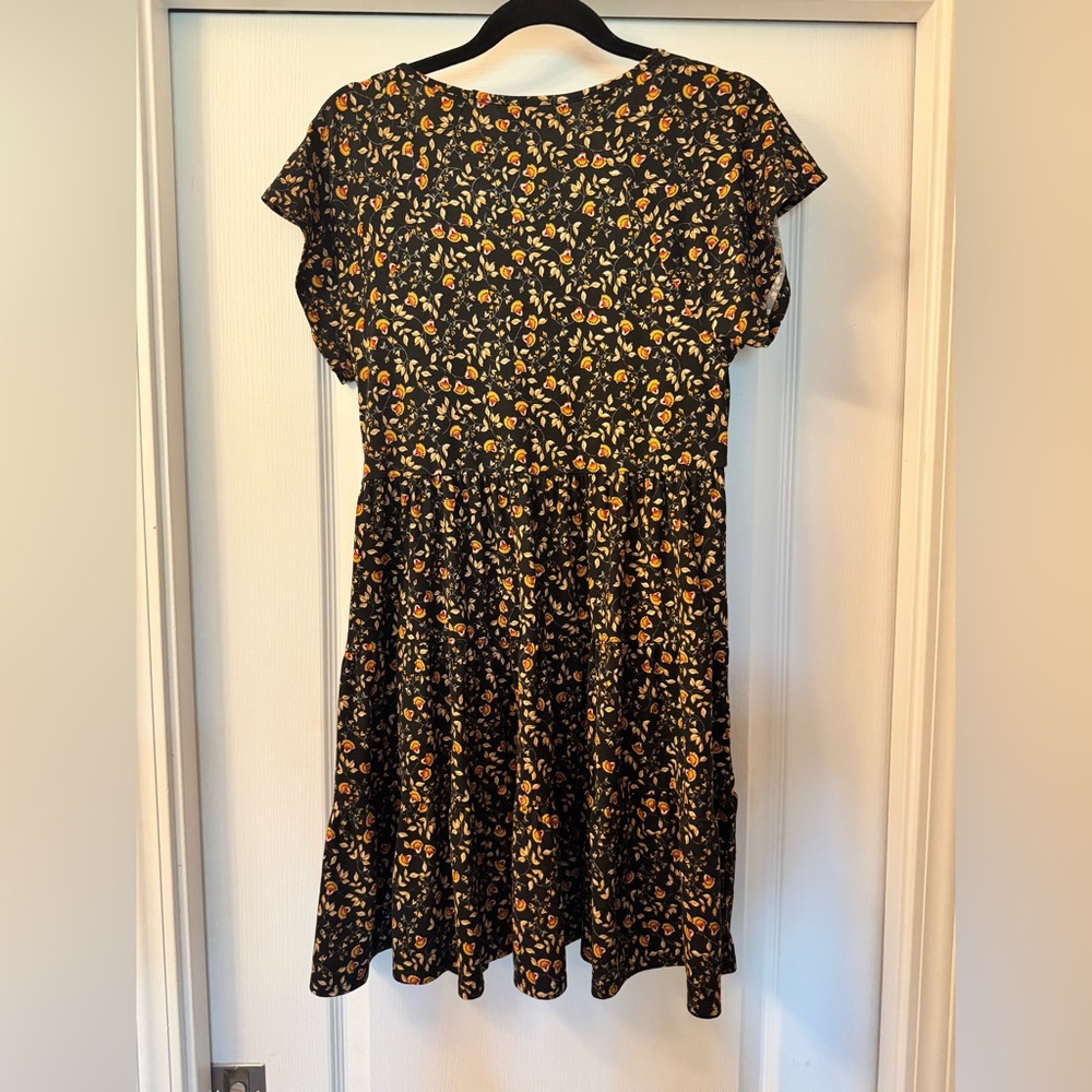 Urban Outfitters Floral Flutter Sleeve V-Neck Sundress - Picture 2 of 5
